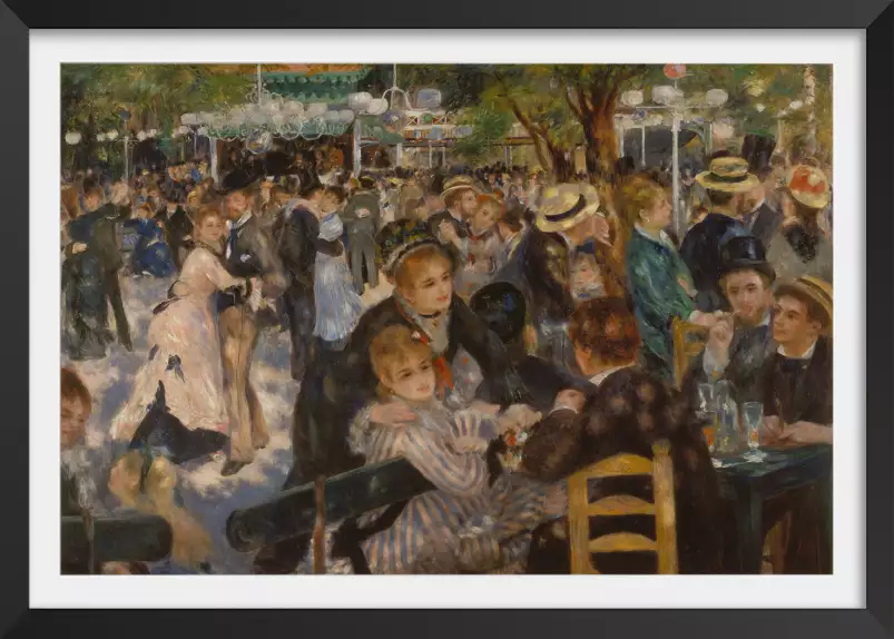 Le bal du moulin -Auguste Renoir - tableau celebre