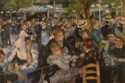 Le bal du moulin -Auguste Renoir - tableau celebre