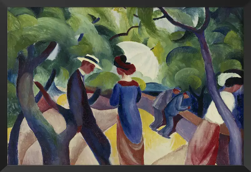 Promenade - Macke August - tableau celebre