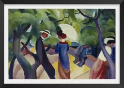 Promenade - Macke August - tableau celebre