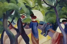 Promenade - Macke August - tableau celebre