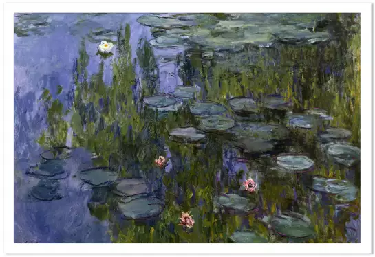 Les nymphéas - -Claude Monet - tableau celebre