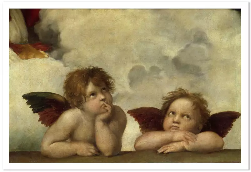 Raphael - détail de la chapelle sixtine - tableau celebre