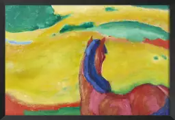 Franz marc - Chevaux dans le paysage - tableau celebre