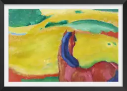 Franz marc - Chevaux dans le paysage - tableau celebre