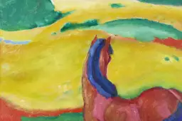 Franz marc - Chevaux dans le paysage - tableau celebre