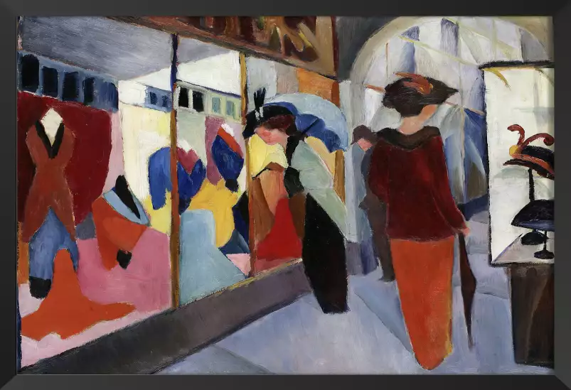 August macke - La boutique de mode - tableau celebre