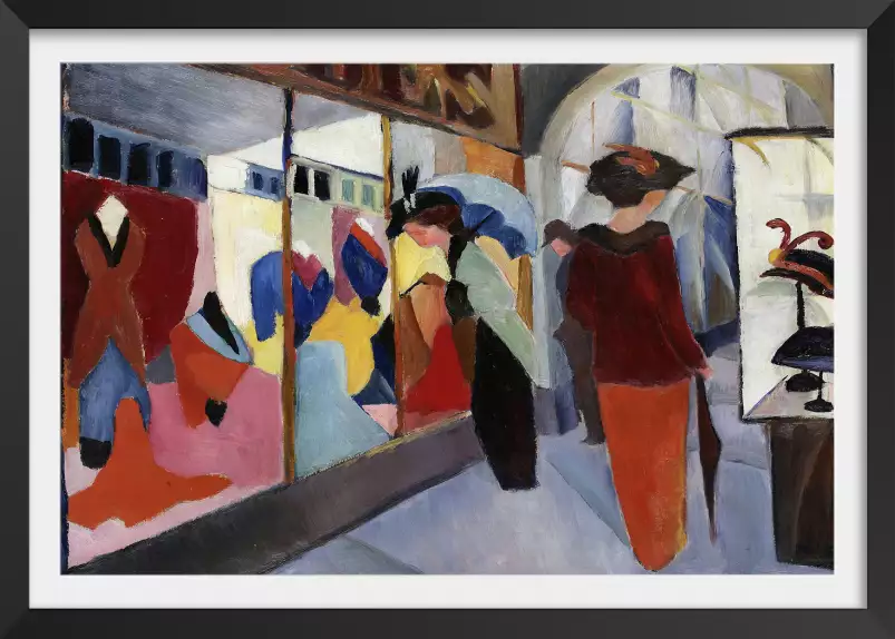 August macke - La boutique de mode - tableau celebre