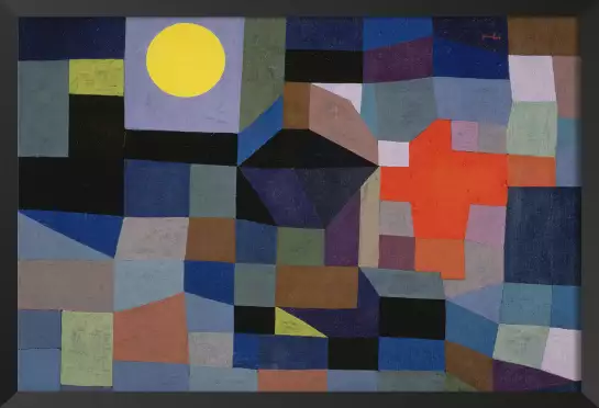 Klee- Feu par pleine lune - tableau celebre
