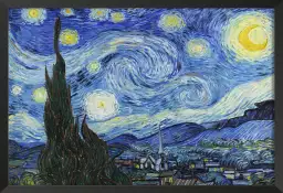 La nuit etoilée - Vincent Van gogh - tableau celebre