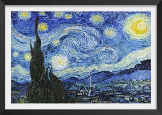 La nuit etoilée - Vincent Van gogh - tableau celebre