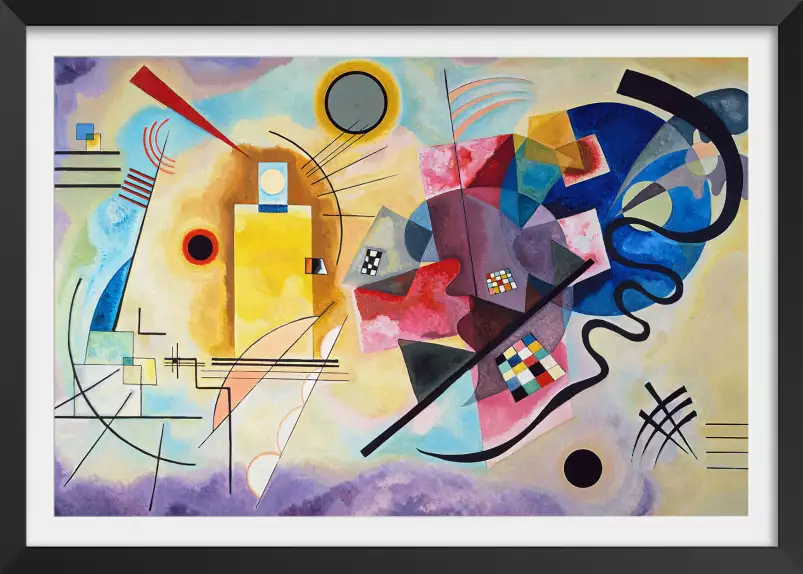 Kandinsky - Jaune, rouge, bleu - tableau celebre