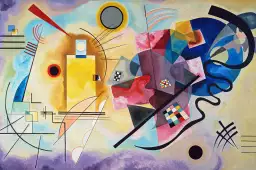 Kandinsky - Jaune, rouge, bleu - tableau celebre