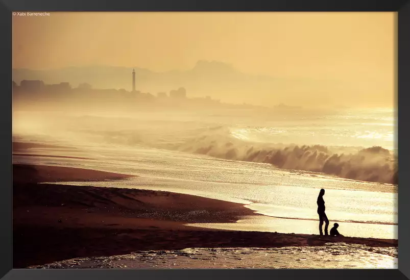 Plage anglet - affiche paysage ocean