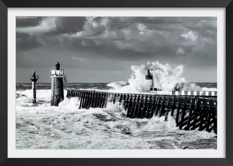 La passe de capbreton - affiche paysage ocean