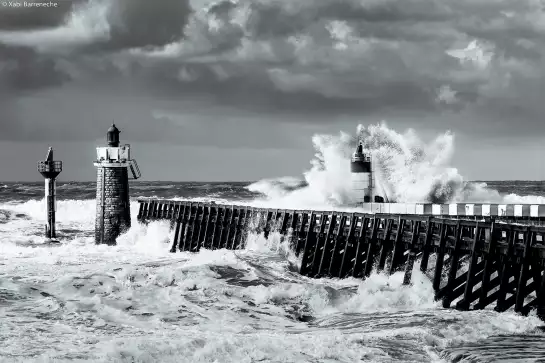 La passe de capbreton - affiche paysage ocean