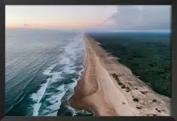 Les landes vue du ciel - affiche sud ouest