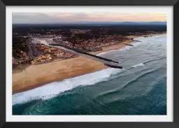 Capbreton photo de drône - affiche pahre