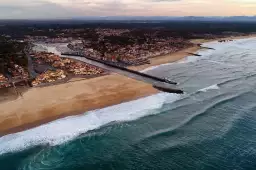 Capbreton photo de drône - affiche pahre