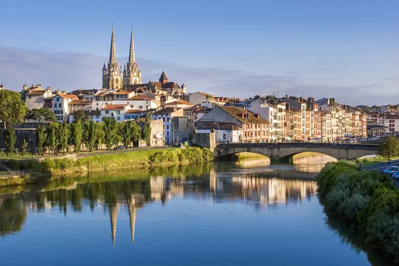 Bayonne et la nive - tableau sud ouest