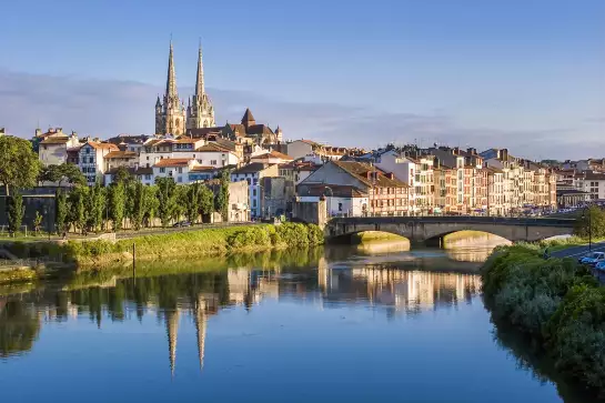 Bayonne et la nive - tableau sud ouest