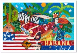 Ambiance cubaine - affiche monde
