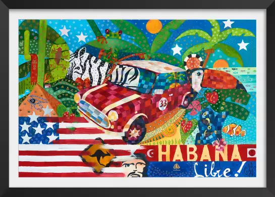 Ambiance cubaine - affiche monde