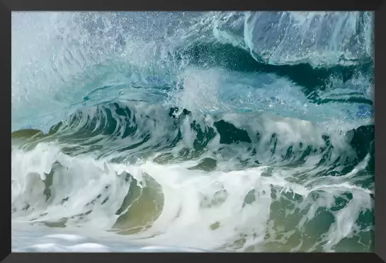 Surf zoom sur le shore break - tableau mer