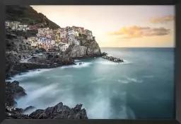 Manarola les cinque terre - tableau bord de mer