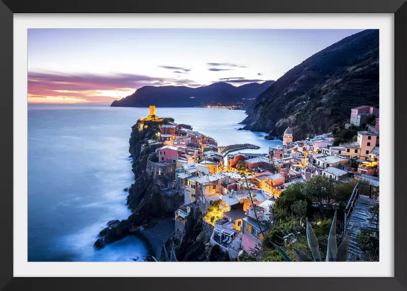 Vernazza italie - tableau bord de mer