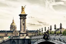 Pont alexandre III - tableau de paris