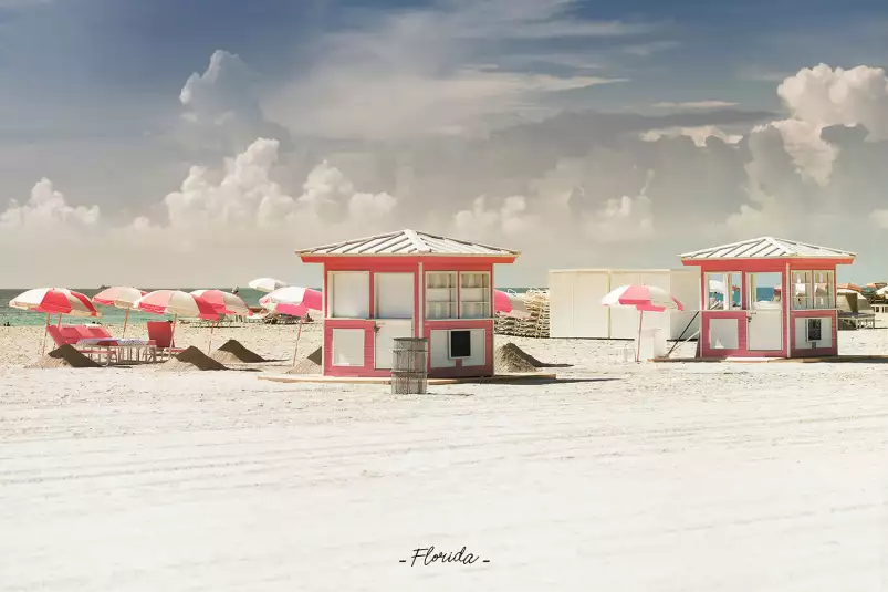 Floride - tableau bord de mer plage