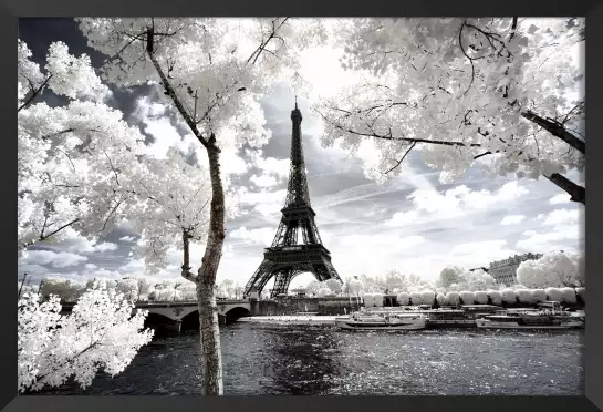 Tour Eiffel blanche - tableau paris