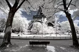 Immaculée tour eiffel - tableau paris