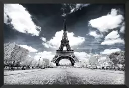 Vue du champ de mars - paris la tour eiffel