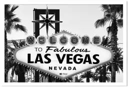 Vegas black california - affiche ville du monde