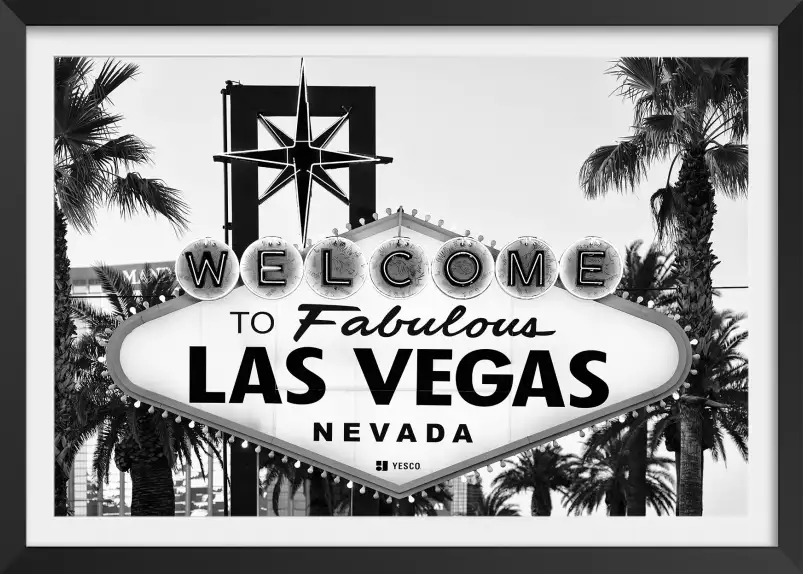 Vegas black california - affiche ville du monde