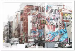 Ny urban abstraction - poster de new york