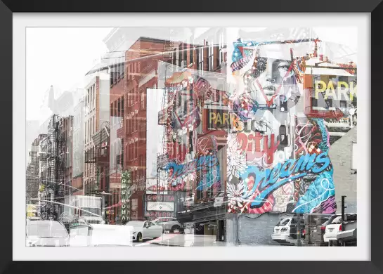 Ny urban abstraction - poster de new york