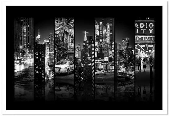 Taxi de new york recto verso - poster de new york