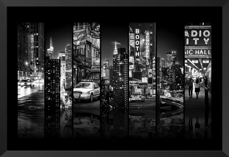 Taxi de new york recto verso - poster de new york