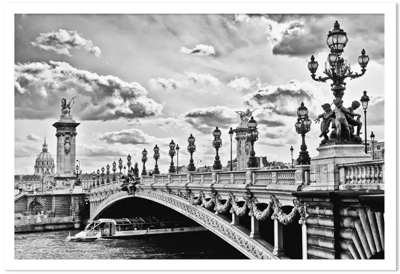 Pont alexandre - affiche paris