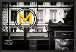 M comme metro - affiche paris