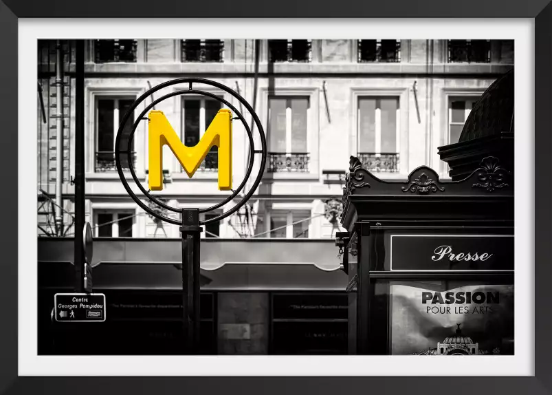 M comme metro - affiche paris