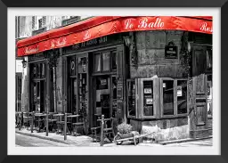 Café au coin de la rue - affiche paris