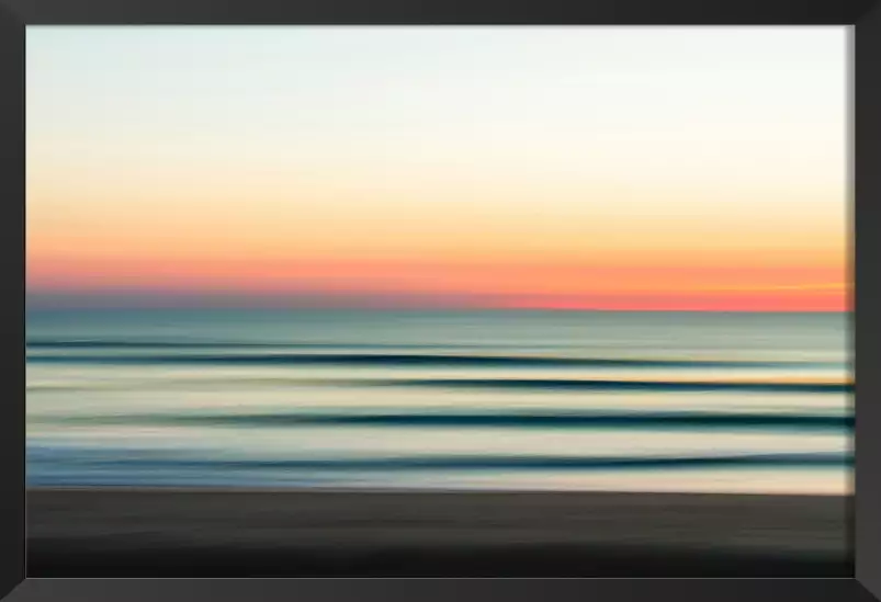 Sunset lines - affiche paysage ocean