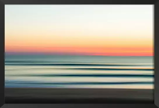 Sunset lines - affiche paysage ocean