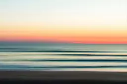 Sunset lines - affiche paysage ocean