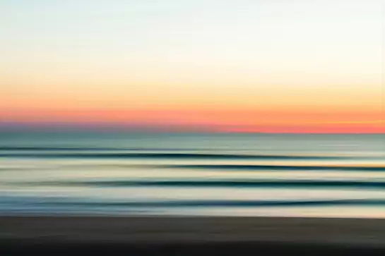 Sunset lines - affiche paysage ocean