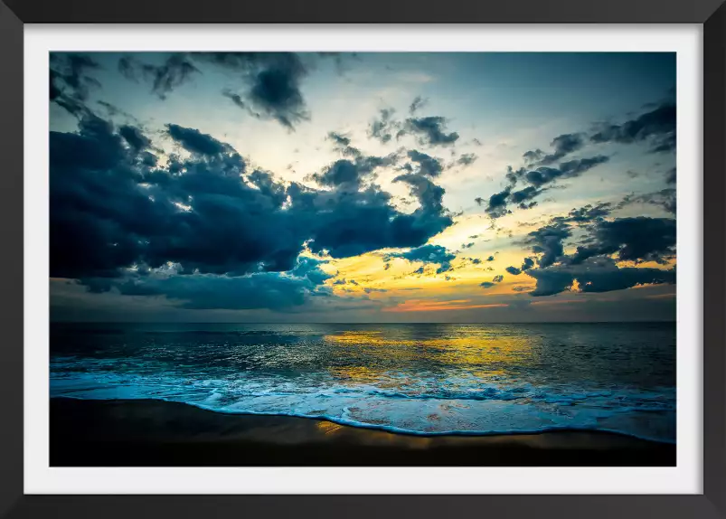 Sunset light - affiche paysage ocean